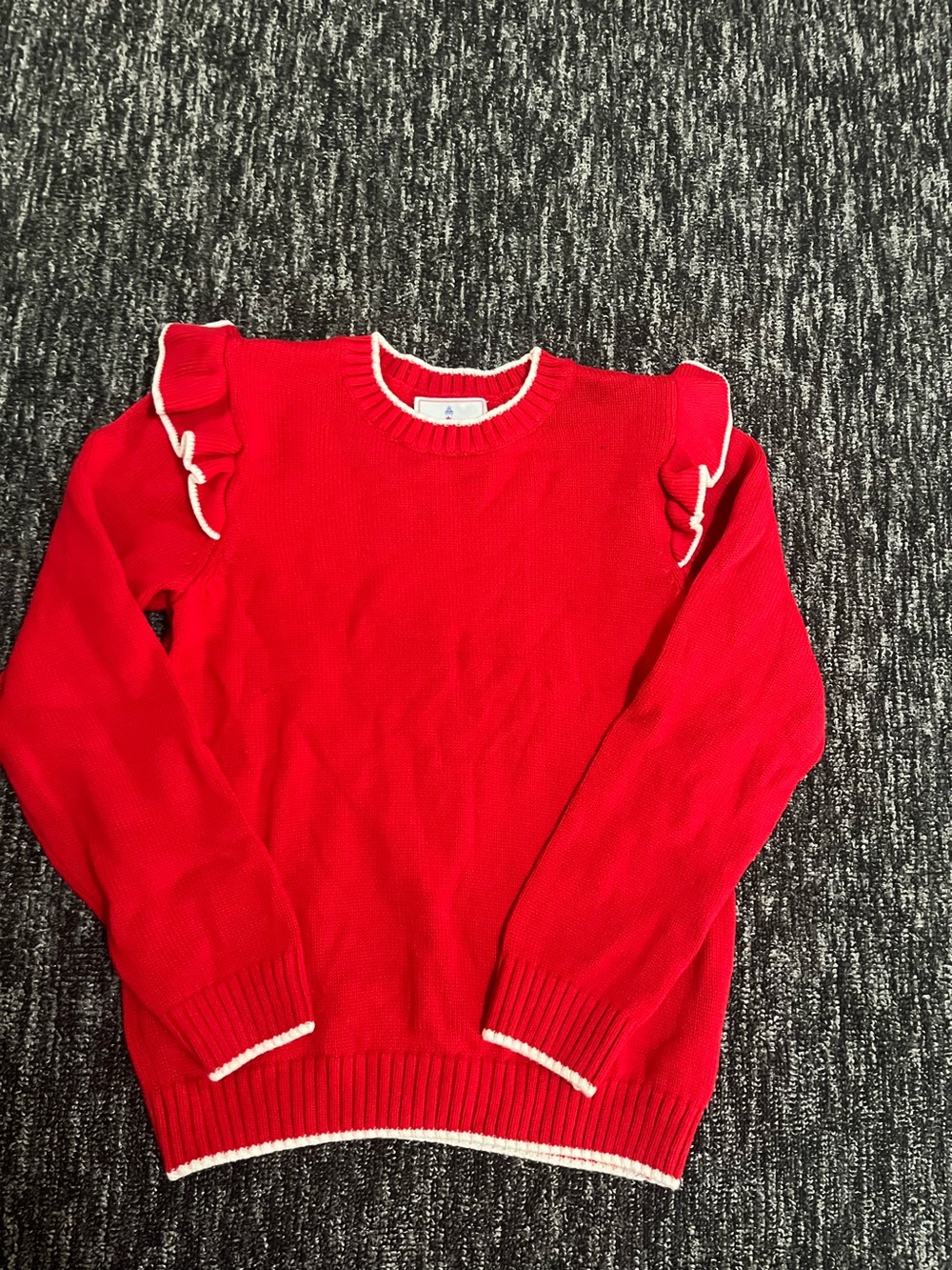 Classic Prep Childrenswear
Girl's Caroline Ruffle Trim Sweater, Size 12